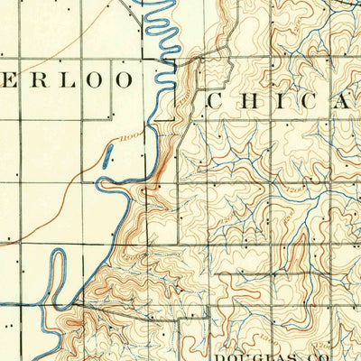 United States Geological Survey Freemont, NE-IA (1893, 125000-Scale) digital map