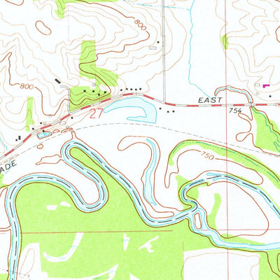 United States Geological Survey Freeport East, IL (1971, 24000-Scale) digital map