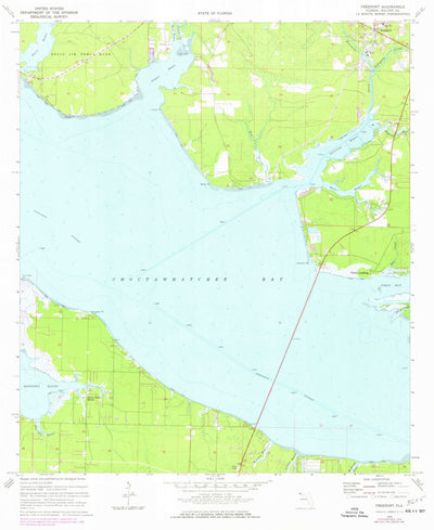 United States Geological Survey Freeport, FL (1970, 24000-Scale) digital map