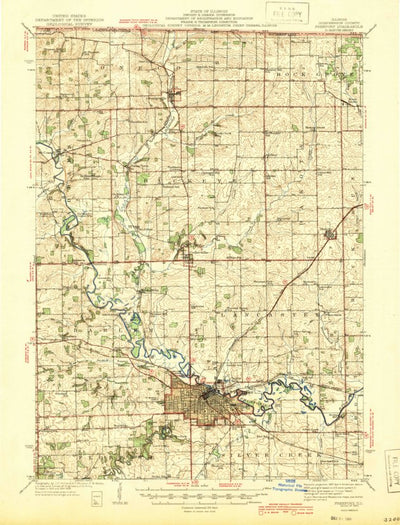 United States Geological Survey Freeport, IL (1944, 62500-Scale) digital map