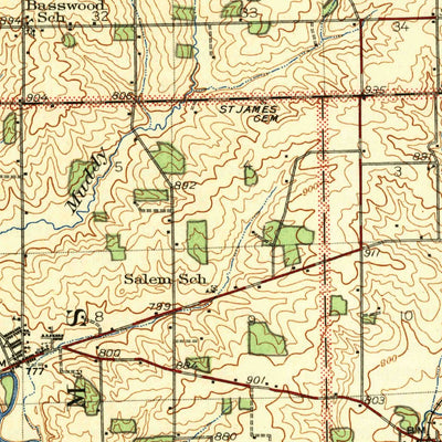 United States Geological Survey Freeport, IL (1944, 62500-Scale) digital map