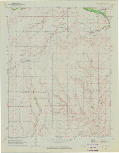United States Geological Survey Freeport, KS (1971, 24000-Scale) digital map