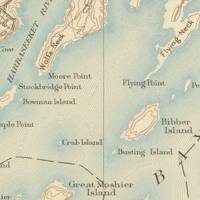 United States Geological Survey Freeport, ME (1892, 62500-Scale) digital map