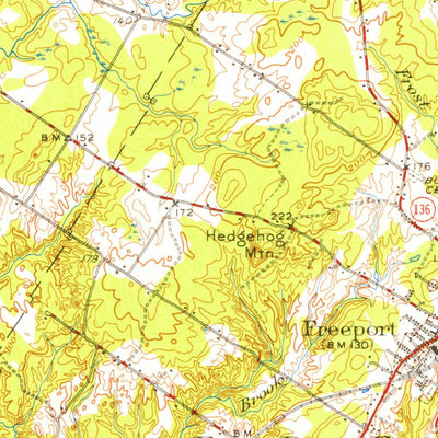 United States Geological Survey Freeport, ME (1941, 62500-Scale) digital map