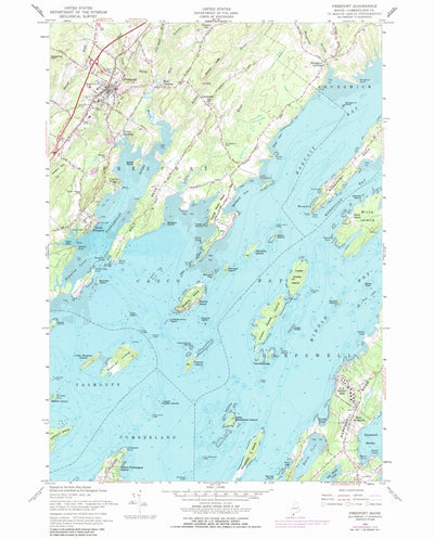 United States Geological Survey Freeport, ME (1957, 24000-Scale) digital map