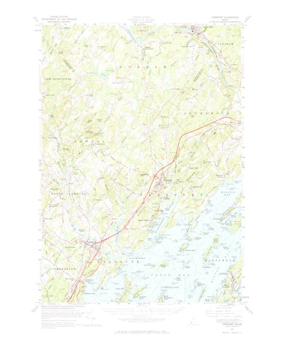 United States Geological Survey Freeport, ME (1957, 62500-Scale) digital map