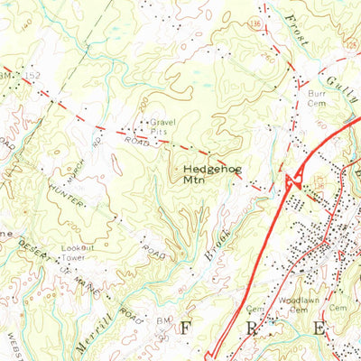 United States Geological Survey Freeport, ME (1957, 62500-Scale) digital map