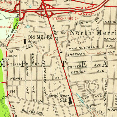 United States Geological Survey Freeport, NY (1955, 24000-Scale) digital map