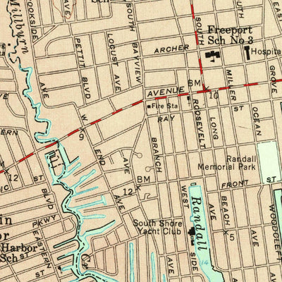 United States Geological Survey Freeport, NY (1955, 24000-Scale) digital map