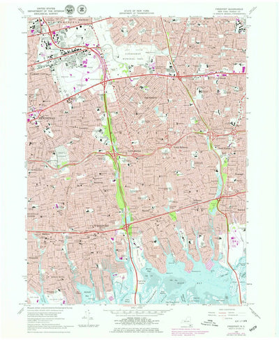 United States Geological Survey Freeport, NY (1969, 24000-Scale) digital map