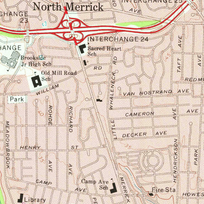 United States Geological Survey Freeport, NY (1969, 24000-Scale) digital map