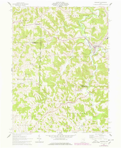 United States Geological Survey Freeport, OH (1961, 24000-Scale) digital map