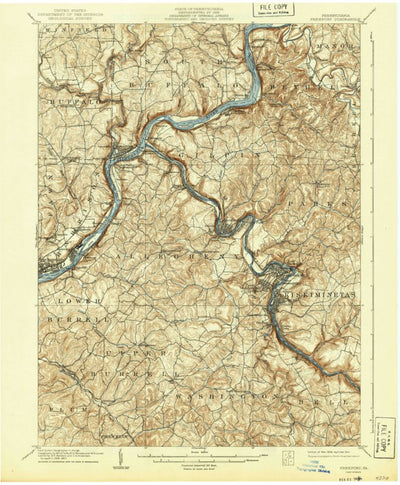 United States Geological Survey Freeport, PA (1909, 62500-Scale) digital map