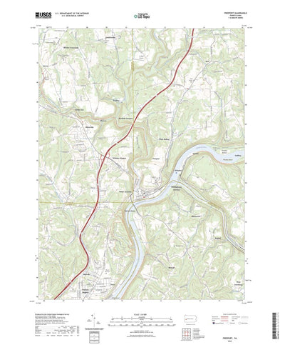 United States Geological Survey Freeport, PA (2023, 24000-Scale) digital map