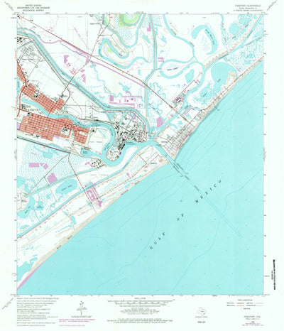 United States Geological Survey Freeport, TX (1964, 24000-Scale) digital map