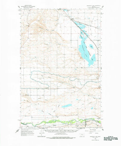 United States Geological Survey Freezeout Lake, MT (1960, 62500-Scale) digital map