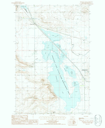 United States Geological Survey Freezeout Lake, MT (1987, 24000-Scale) digital map