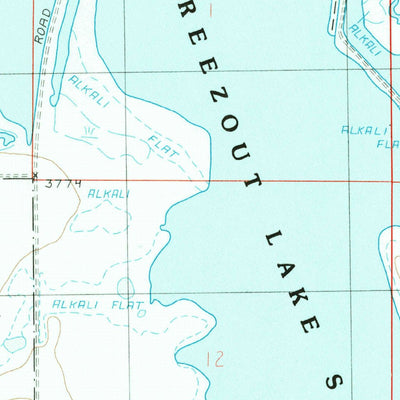 United States Geological Survey Freezeout Lake, MT (1987, 24000-Scale) digital map