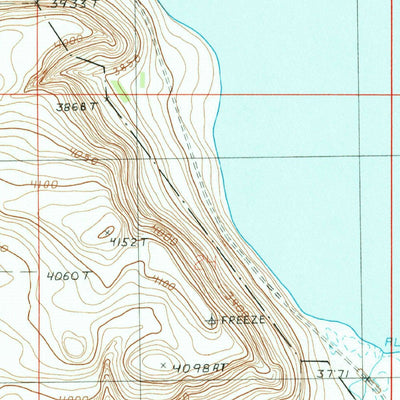 United States Geological Survey Freezeout Lake, MT (1987, 24000-Scale) digital map