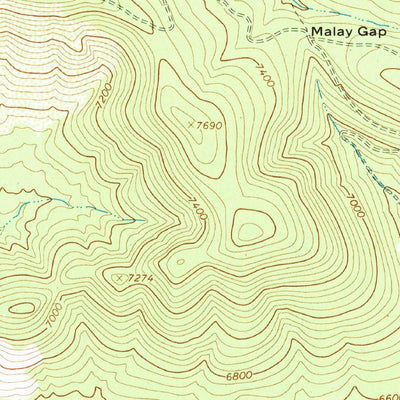United States Geological Survey Freezeout Mountain, AZ (1967, 24000-Scale) digital map