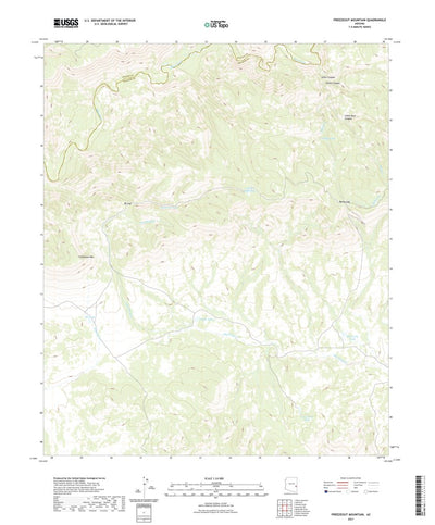 United States Geological Survey Freezeout Mountain, AZ (2021, 24000-Scale) digital map