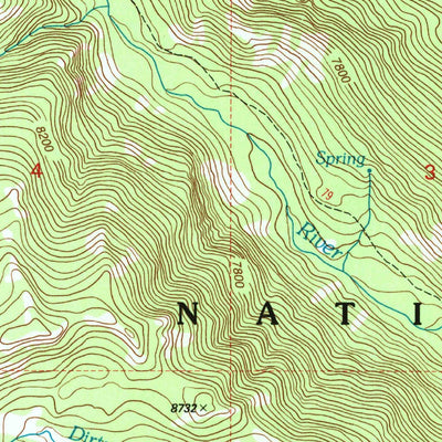 United States Geological Survey Freezeout Mountain, MT (1997, 24000-Scale) digital map