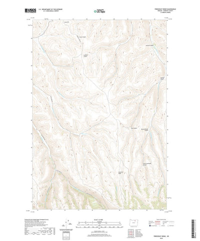 United States Geological Survey Freezeout Ridge, OR (2020, 24000-Scale) digital map