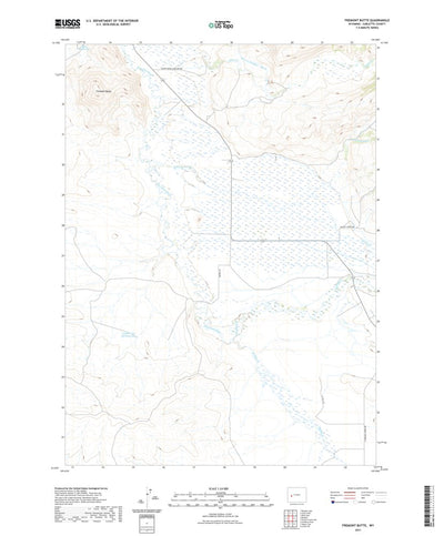 United States Geological Survey Fremont Butte, WY (2021, 24000-Scale) digital map