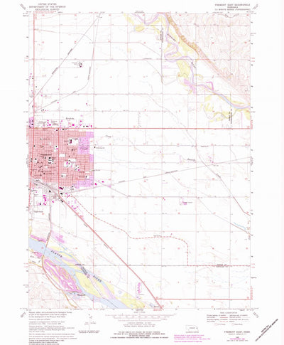 United States Geological Survey Fremont East, NE (1968, 24000-Scale) digital map