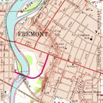 United States Geological Survey Fremont East, OH (1969, 24000-Scale) digital map