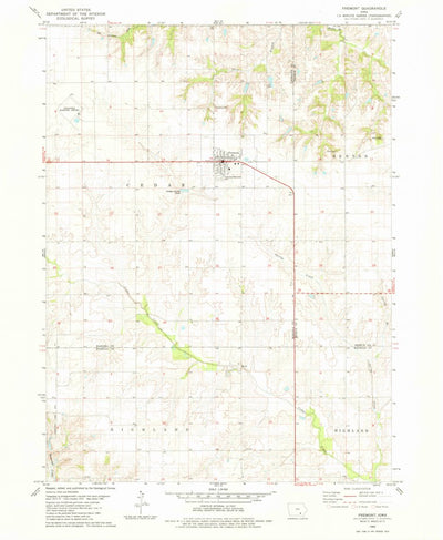 United States Geological Survey Fremont, IA (1980, 24000-Scale) digital map