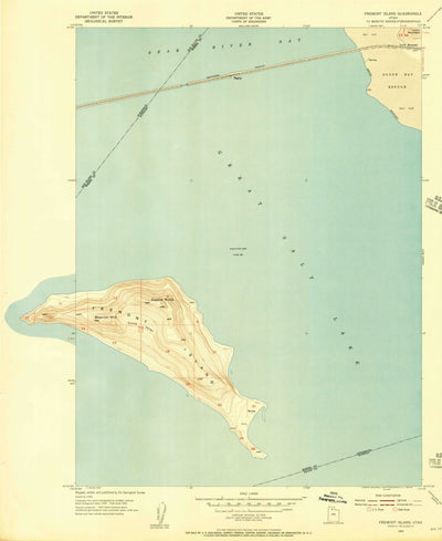 United States Geological Survey Fremont Island, UT (1955, 24000-Scale) digital map