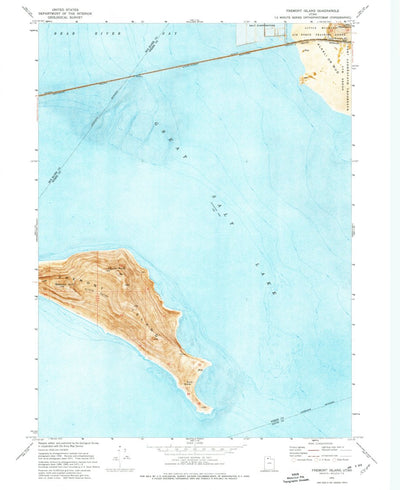United States Geological Survey Fremont Island, UT (1972, 24000-Scale) digital map