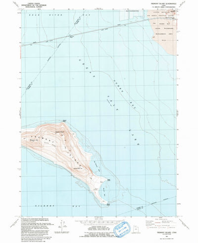 United States Geological Survey Fremont Island, UT (1991, 24000-Scale) digital map