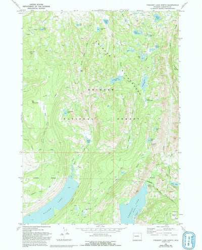 United States Geological Survey Fremont Lake North, WY (1968, 24000-Scale) digital map