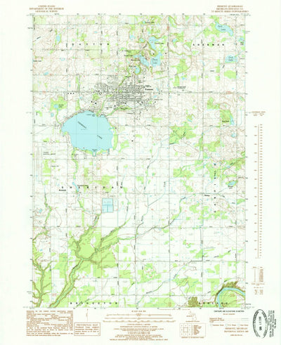 United States Geological Survey Fremont, MI (1985, 24000-Scale) digital map