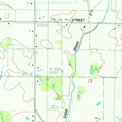 United States Geological Survey Fremont, MI (1985, 24000-Scale) digital map