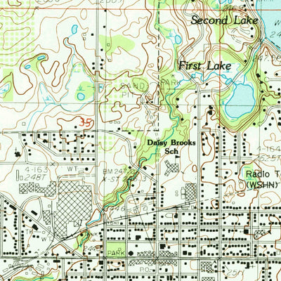 United States Geological Survey Fremont, MI (1985, 24000-Scale) digital map