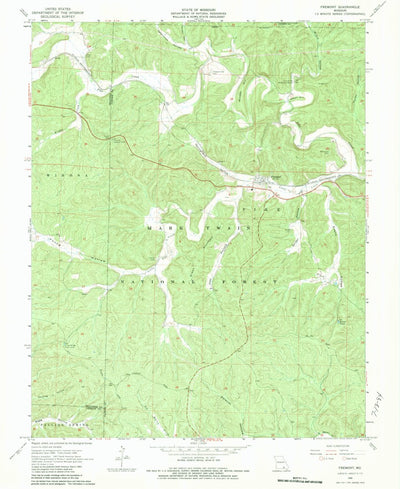 United States Geological Survey Fremont, MO (1968, 24000-Scale) digital map