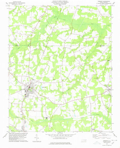 United States Geological Survey Fremont, NC (1978, 24000-Scale) digital map