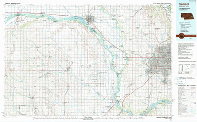 United States Geological Survey Fremont, NE-IA (1982, 100000-Scale) digital map
