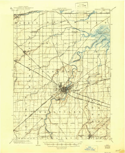United States Geological Survey Fremont, OH (1903, 62500-Scale) digital map