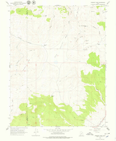 United States Geological Survey Fremont Pass, UT (1966, 24000-Scale) digital map