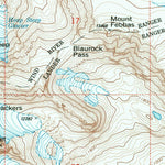 United States Geological Survey Fremont Peak North, WY (1991, 24000-Scale) digital map