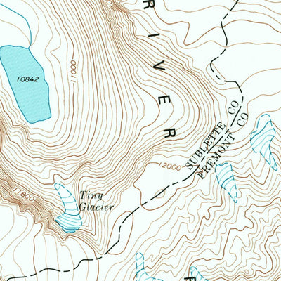 United States Geological Survey Fremont Peak South, WY (1968, 24000-Scale) digital map