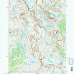 United States Geological Survey Fremont Peak South, WY (1991, 24000-Scale) digital map