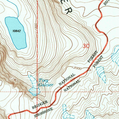United States Geological Survey Fremont Peak South, WY (1991, 24000-Scale) digital map
