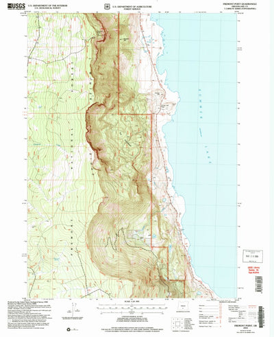 United States Geological Survey Fremont Point, OR (2004, 24000-Scale) digital map