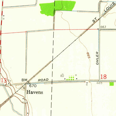 United States Geological Survey Fremont West, OH (1958, 24000-Scale) digital map