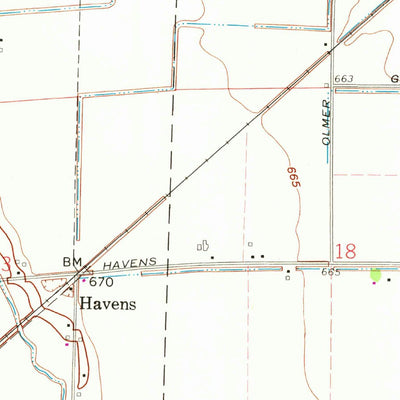United States Geological Survey Fremont West, OH (1969, 24000-Scale) digital map